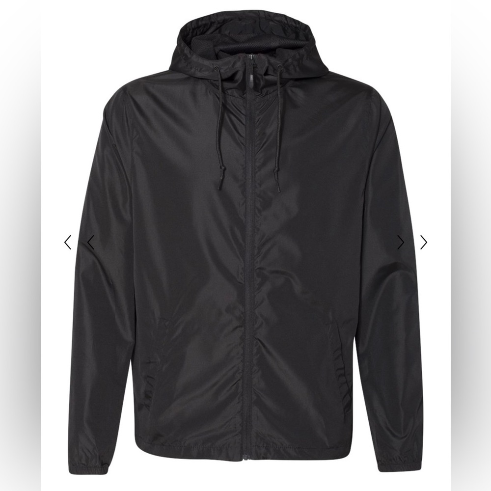 NWOT Lightweight Windbreaker Full-Zip Jacket - Independent Trading Co. EXP54LWZ - Picture 2 of 4